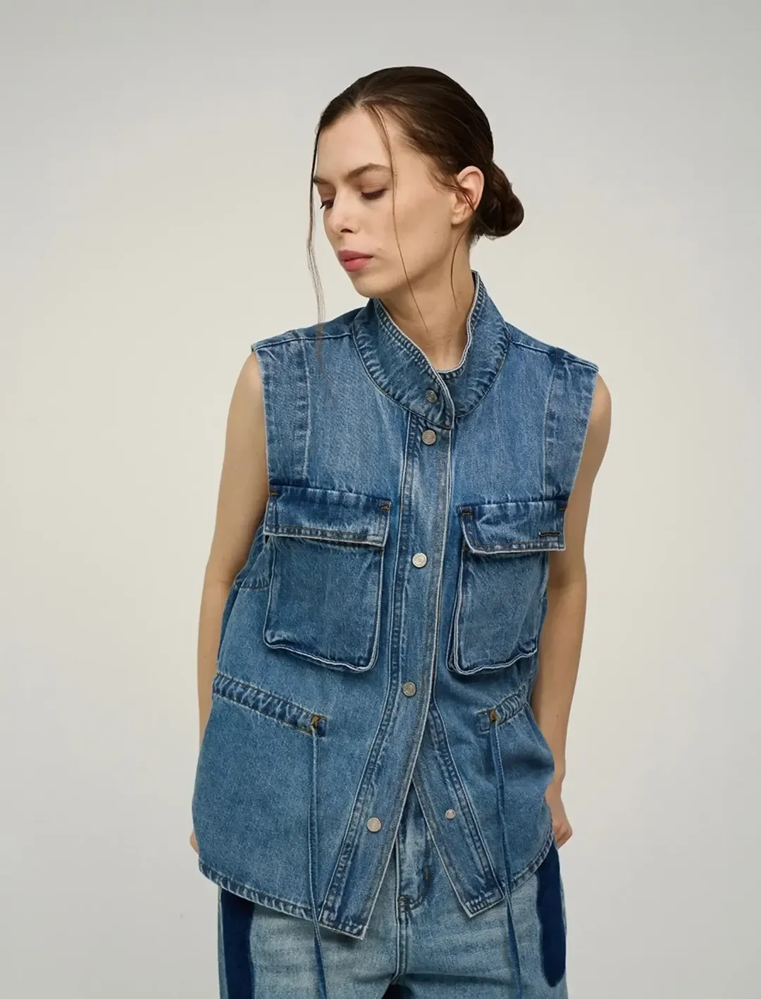 fall outfits with vests 2026 Utility Denim Vests with a Cool Street Style Twist
