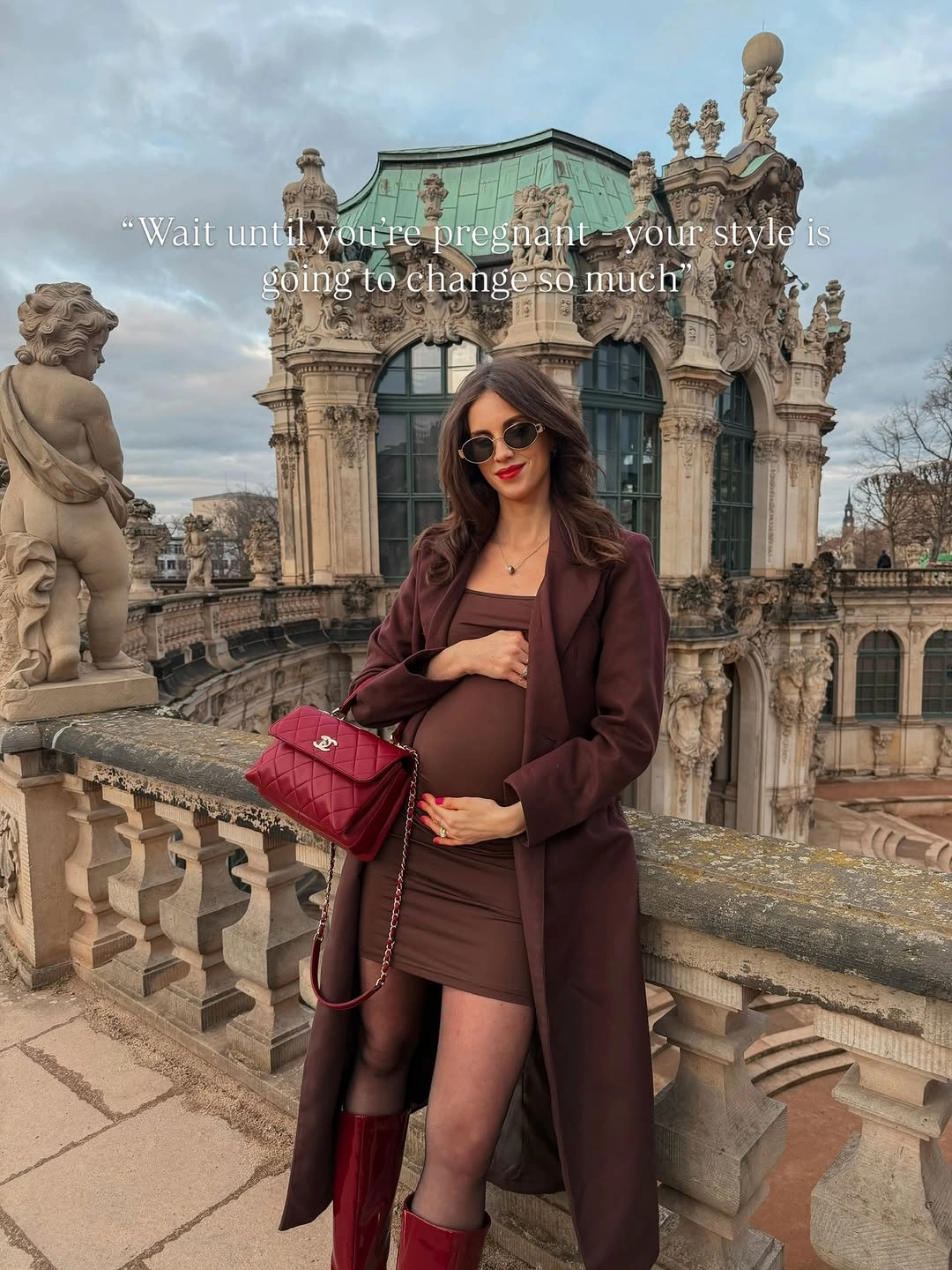 fall pregnancy outfits 2026 Elegant Monochrome Dressing That Celebrates Every Stage of Pregnancy
