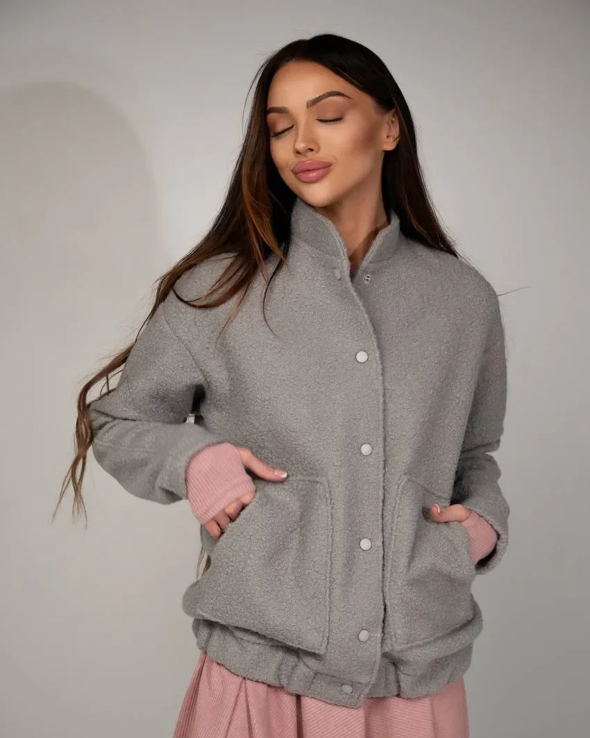 fall street fashion nyc 2026 Soft Gray Outerwear Paired with Romantic Tones