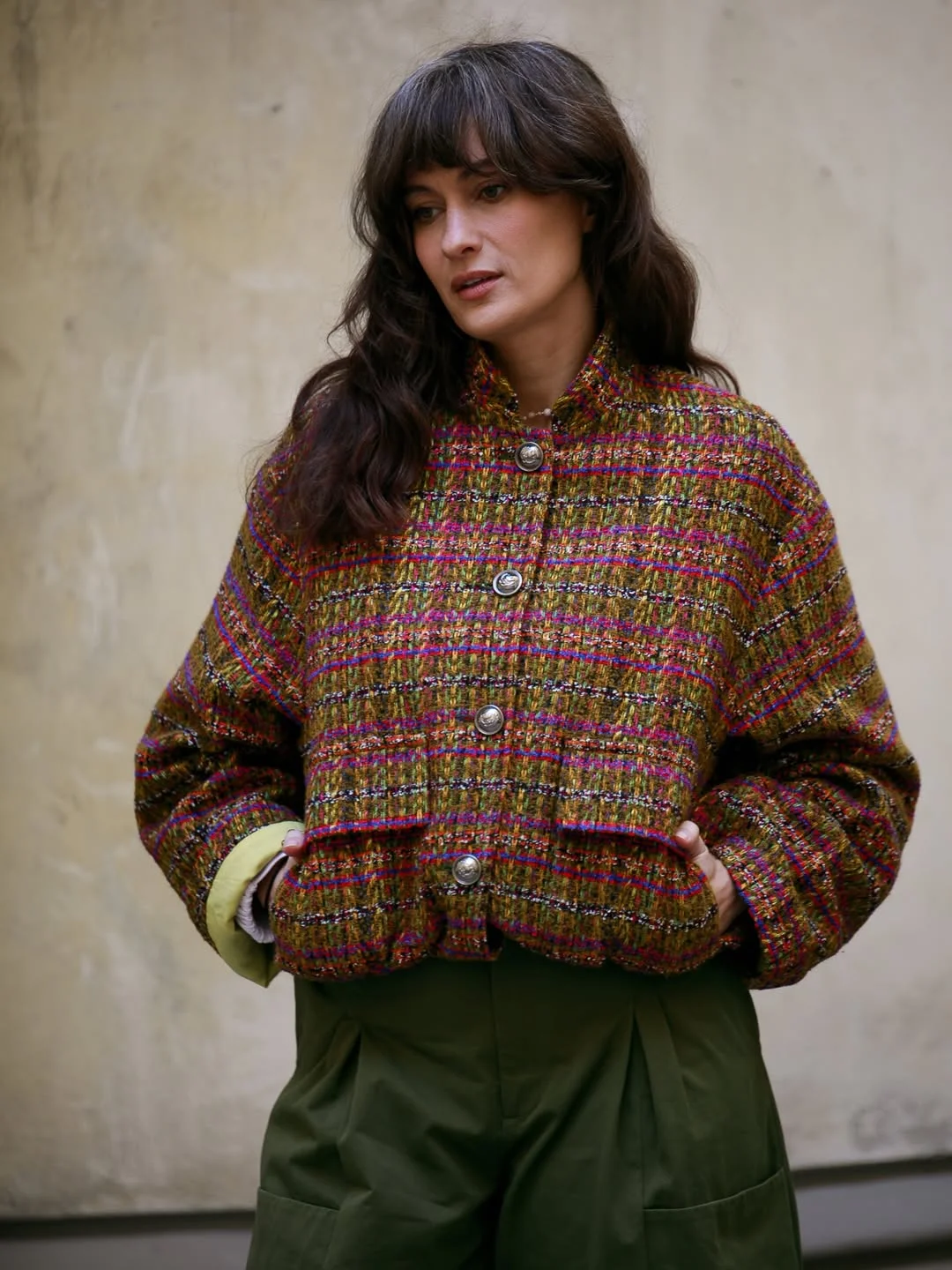 fall travel wardrobe for women 2026 Textured Jackets That Bring Autumn Colors To Life