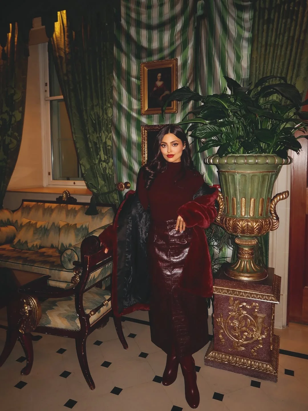 fall travel wardrobe for women 2026 Deep Burgundy Layers For Elegant Evenings Away