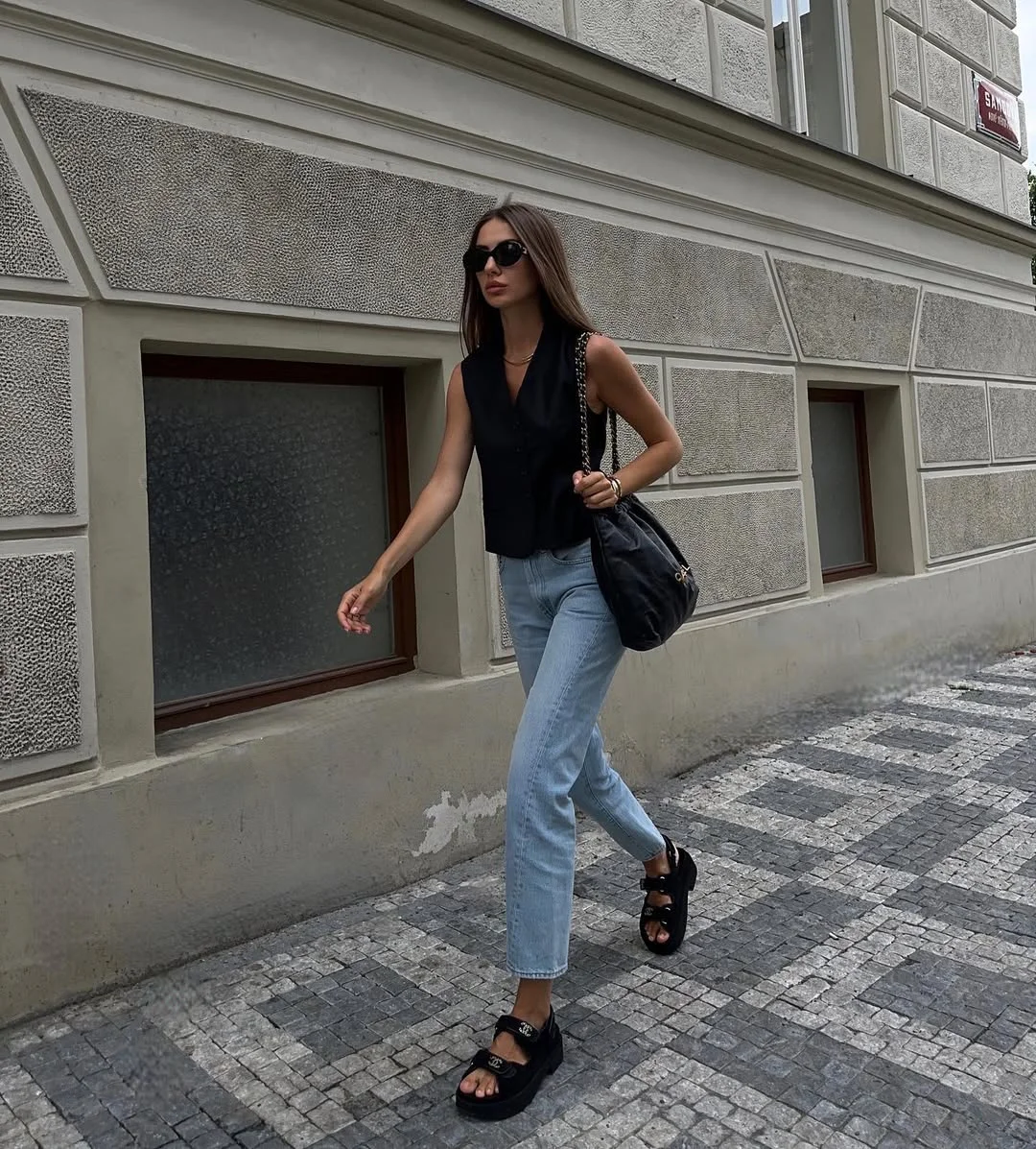 fall vest outfits for women 2026 Sleeveless Tailoring for Warm Fall Days