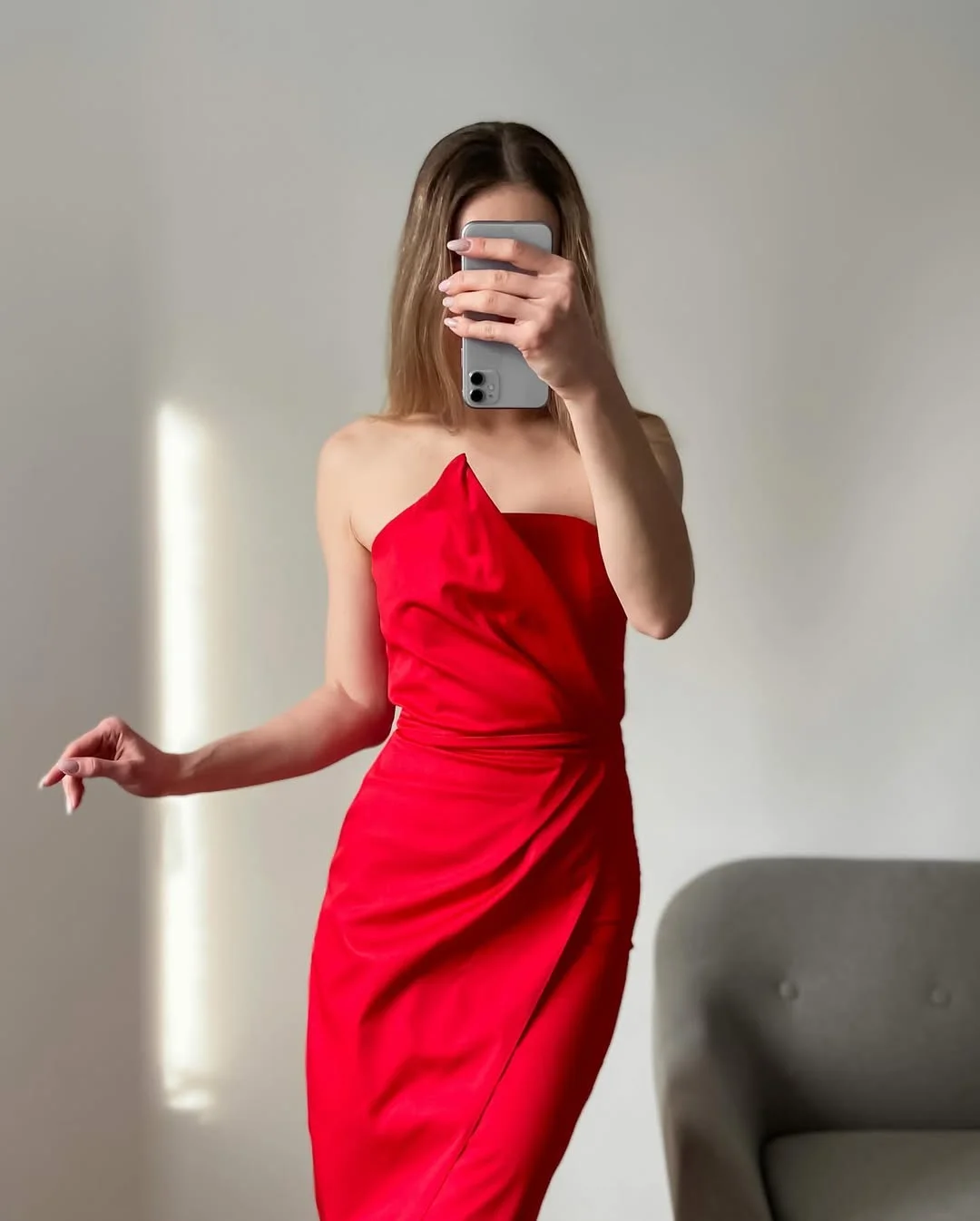 fall wedding guest dress 2026 Modern Draped Scarlet Dress for Cocktail Attire Weddings