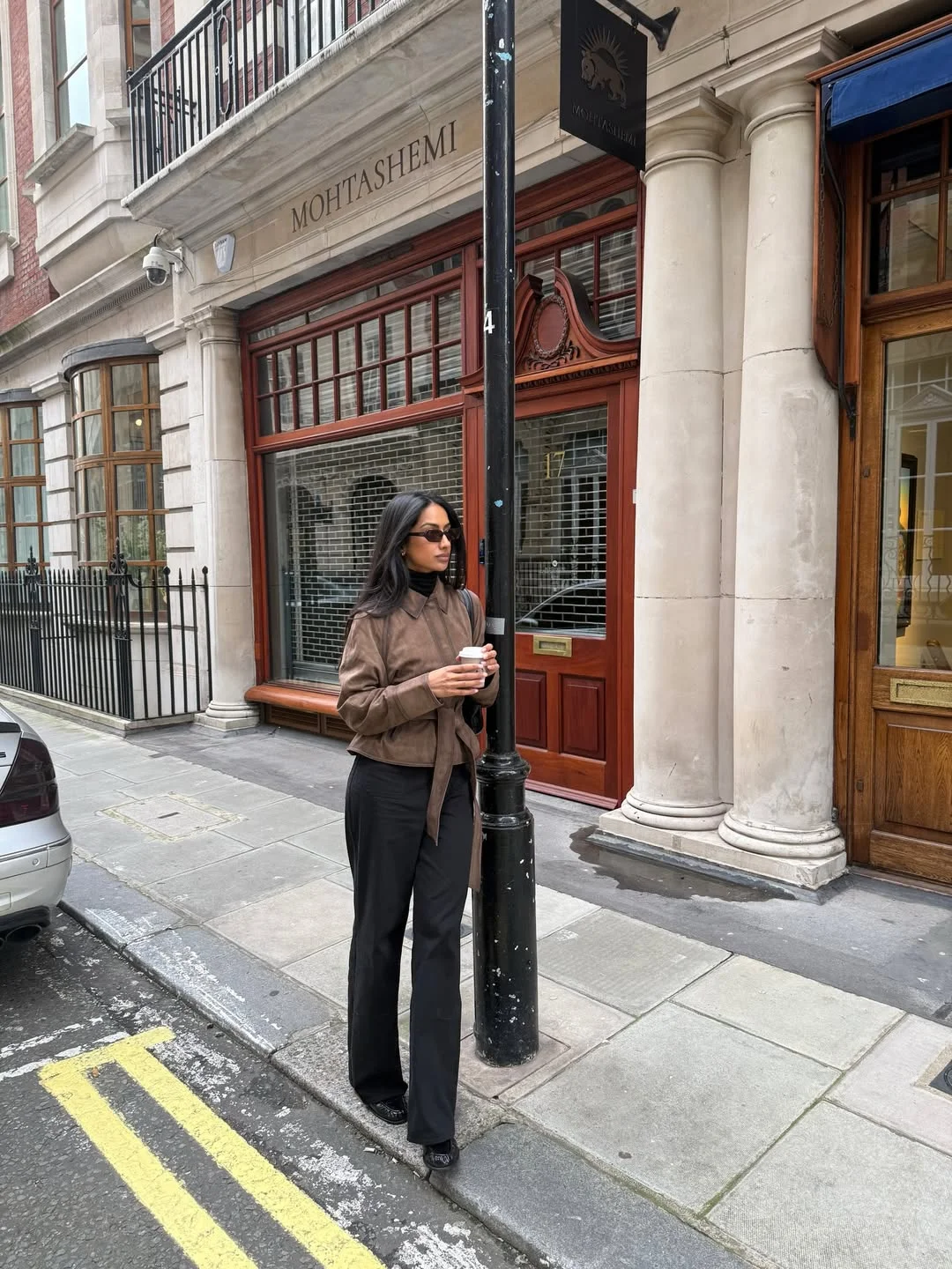 fall work outfits 2026 Minimal Leather Jackets With Tailored Black Pants