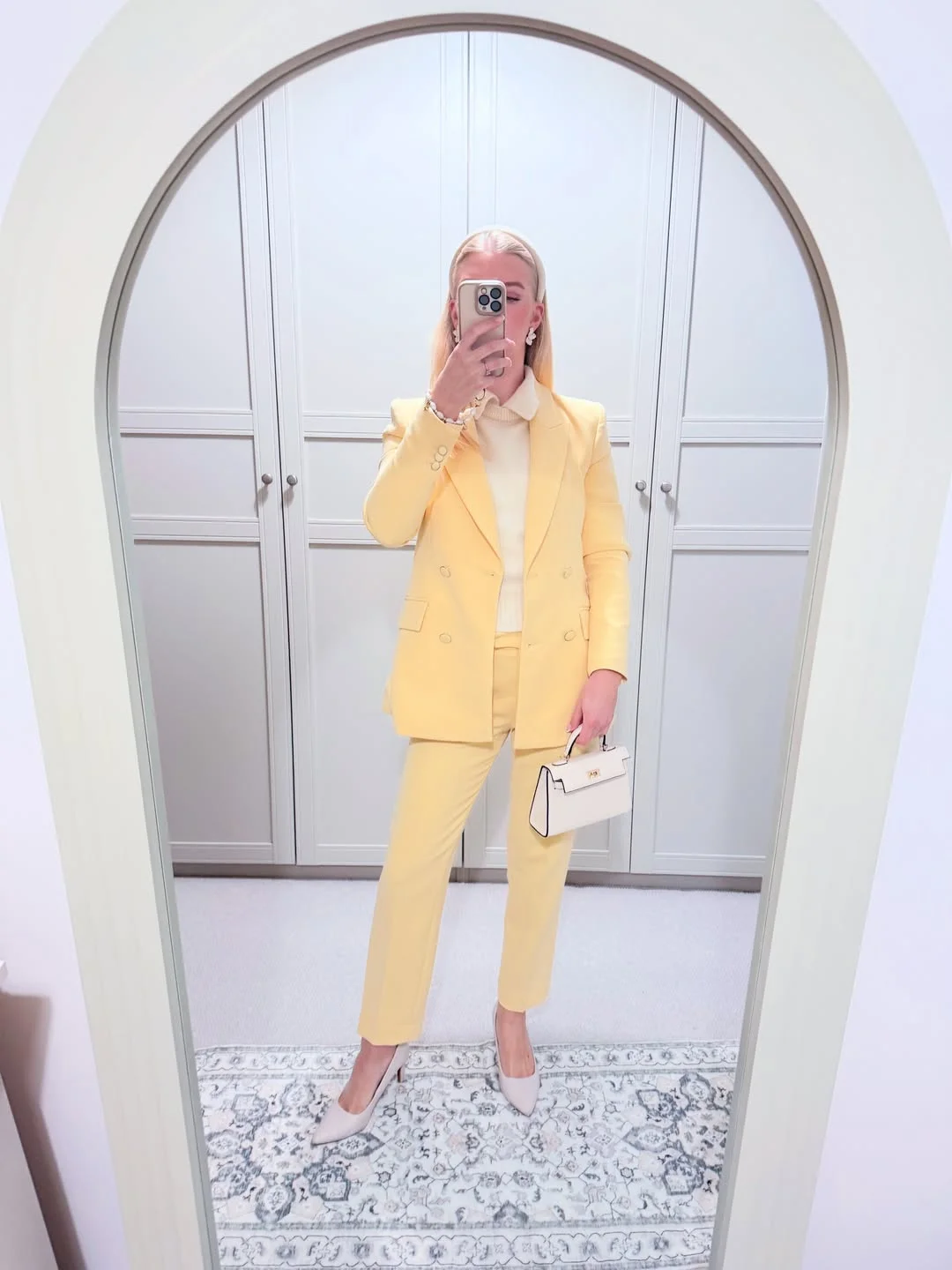 fall work outfits 2026 Pastel Power Suits That Brighten Gray Fall Days