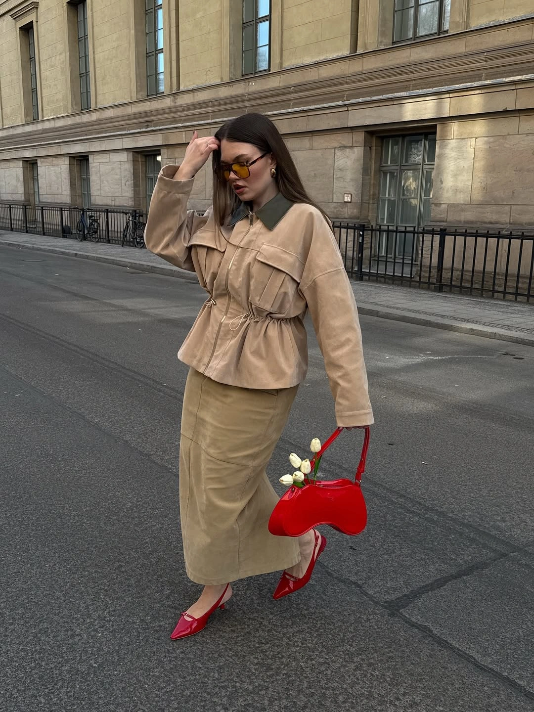 modest fall outfits 2026 Utility Jackets Paired with Long Skirts for Everyday Elegance