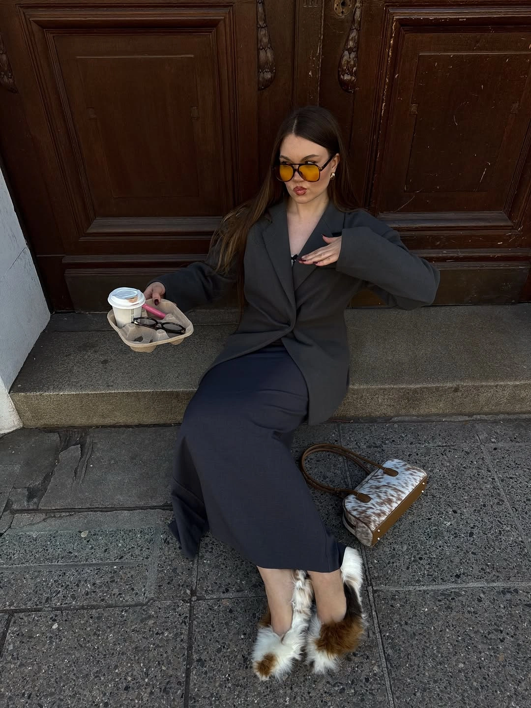 modest fall outfits 2026 Relaxed Blazer Styling That Makes Maxi Dresses Feel Modern