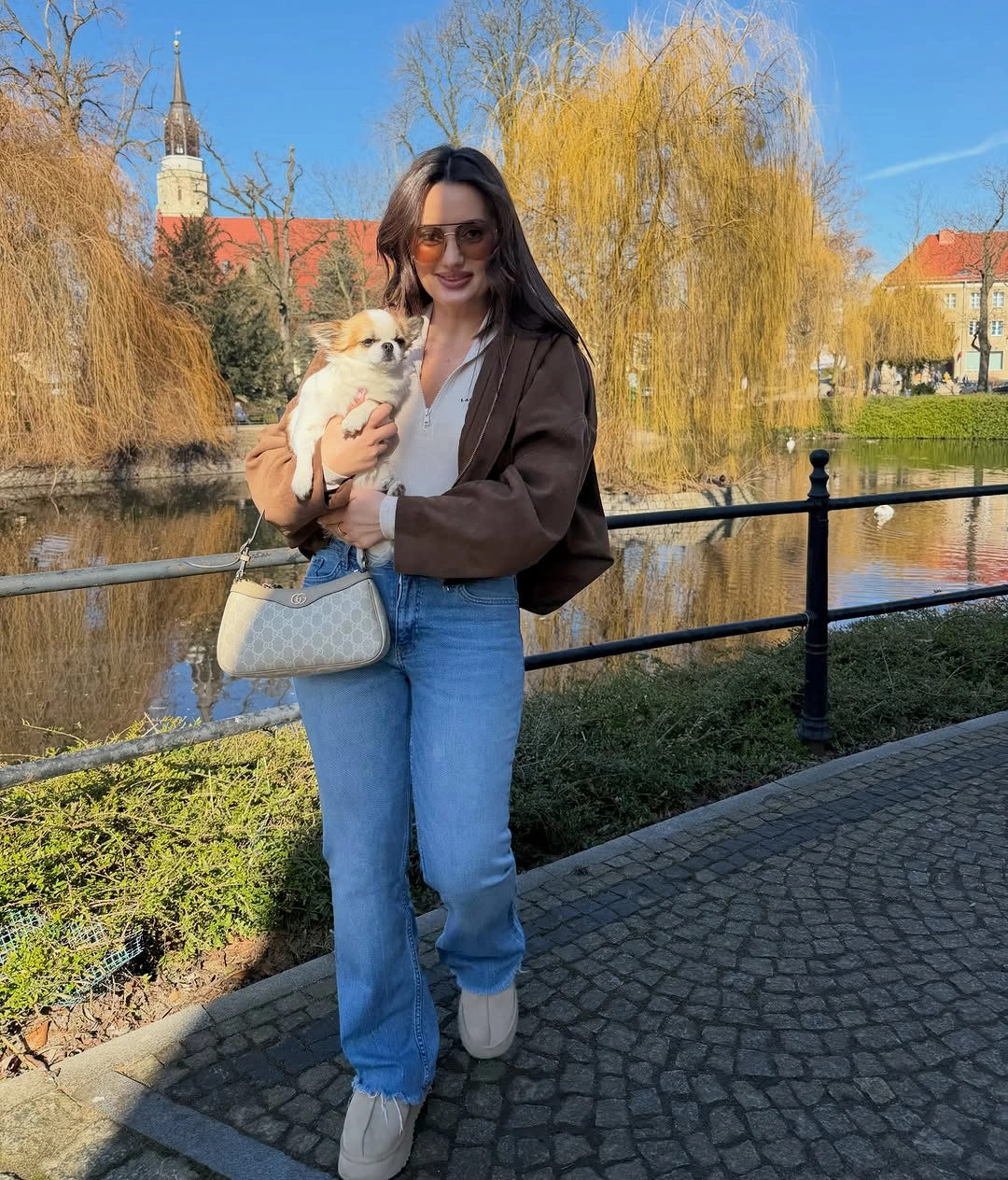 nice fall outfits 2026 Relaxed Denim and Chocolate Layers for Weekend Adventures
