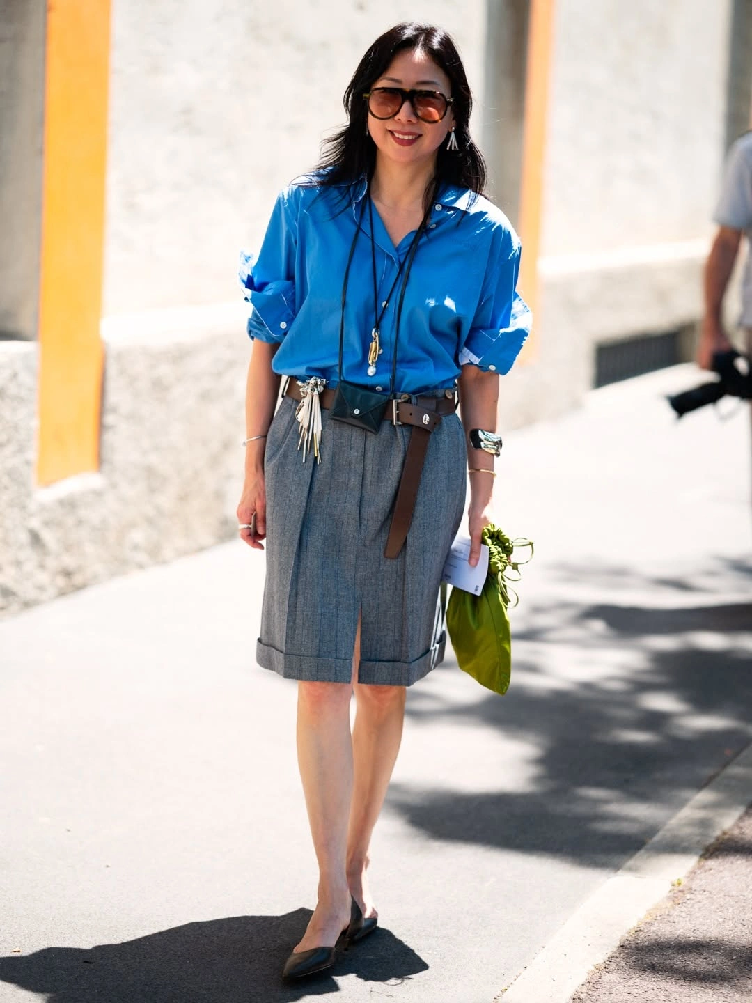 nice fall outfits 2026 Elevated Office Dressing With a Pop of Blue