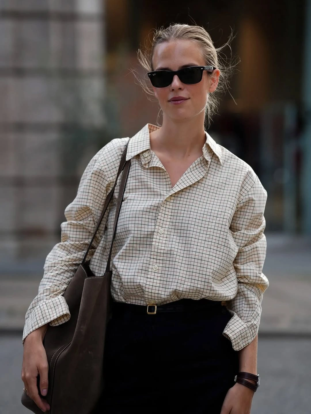 nice fall outfits 2026 Quiet Luxury With a Minimal Checked Shirt