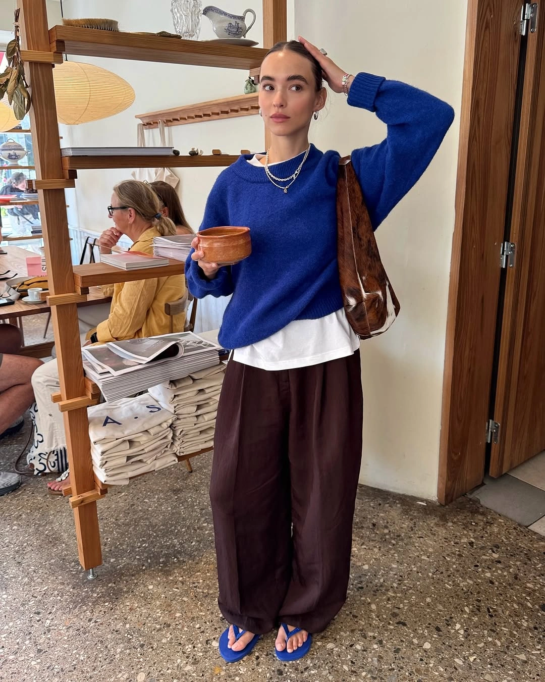 what are must have fall outfits for 2026 Bold Blue Knitwear That Brightens Cloudy Autumn Days