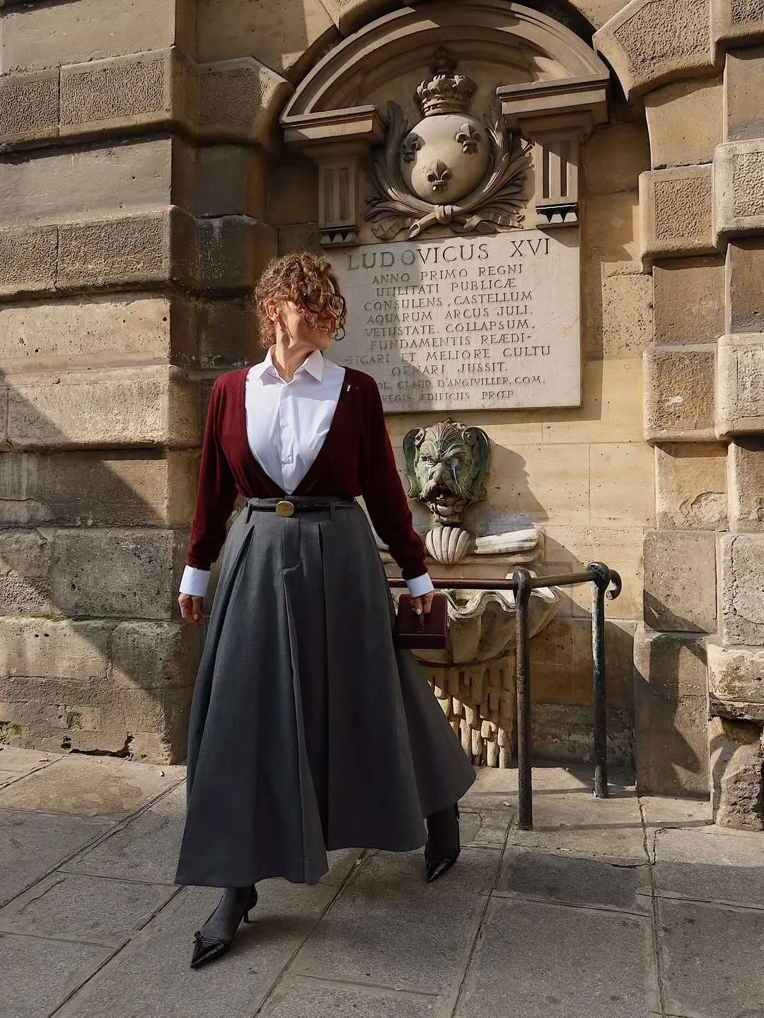 what to wear in fall 2026 over 50 Classic Burgundy and Gray With Parisian Influence