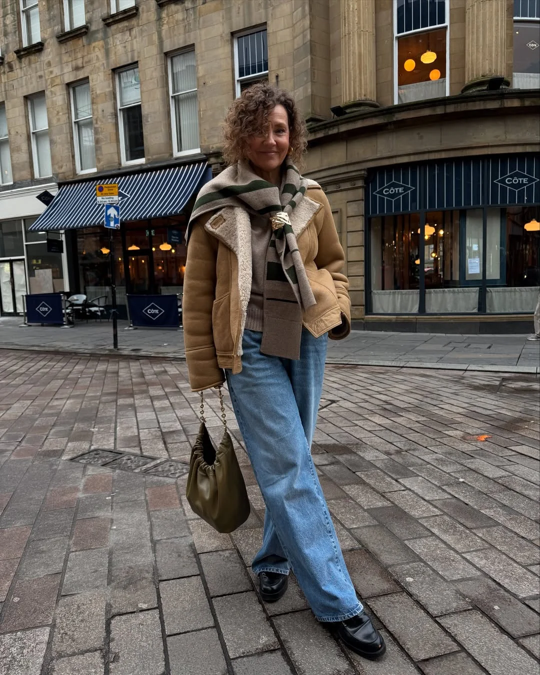 what to wear in fall 2026 over 50 Cozy Shearling Jackets and Relaxed Denim for Everyday Fall