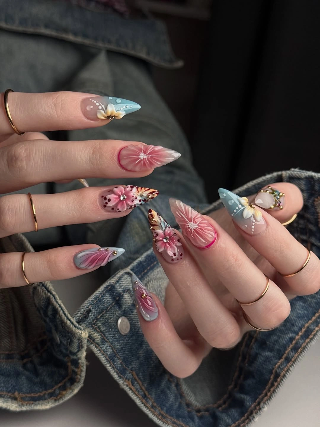 august nails color 2026 Pastel Bloom Nail Art That Celebrates the Last Days of Summer
