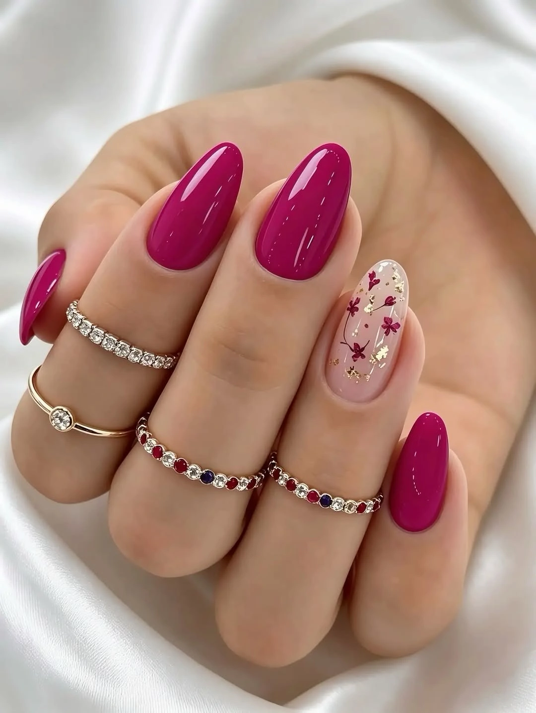 august nails ideas 2026 Vibrant Berry Nails That Make a Bold Yet Feminine Statement