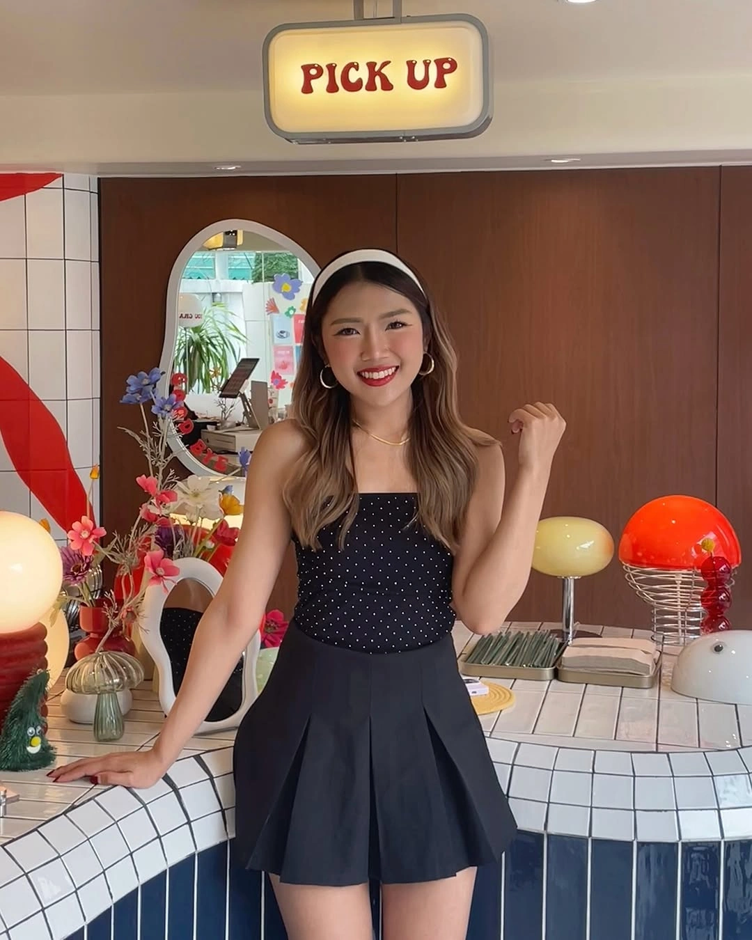 august outfits 2026 Polka Dot Tops and Pleated Shorts Create Playful Retro Charm