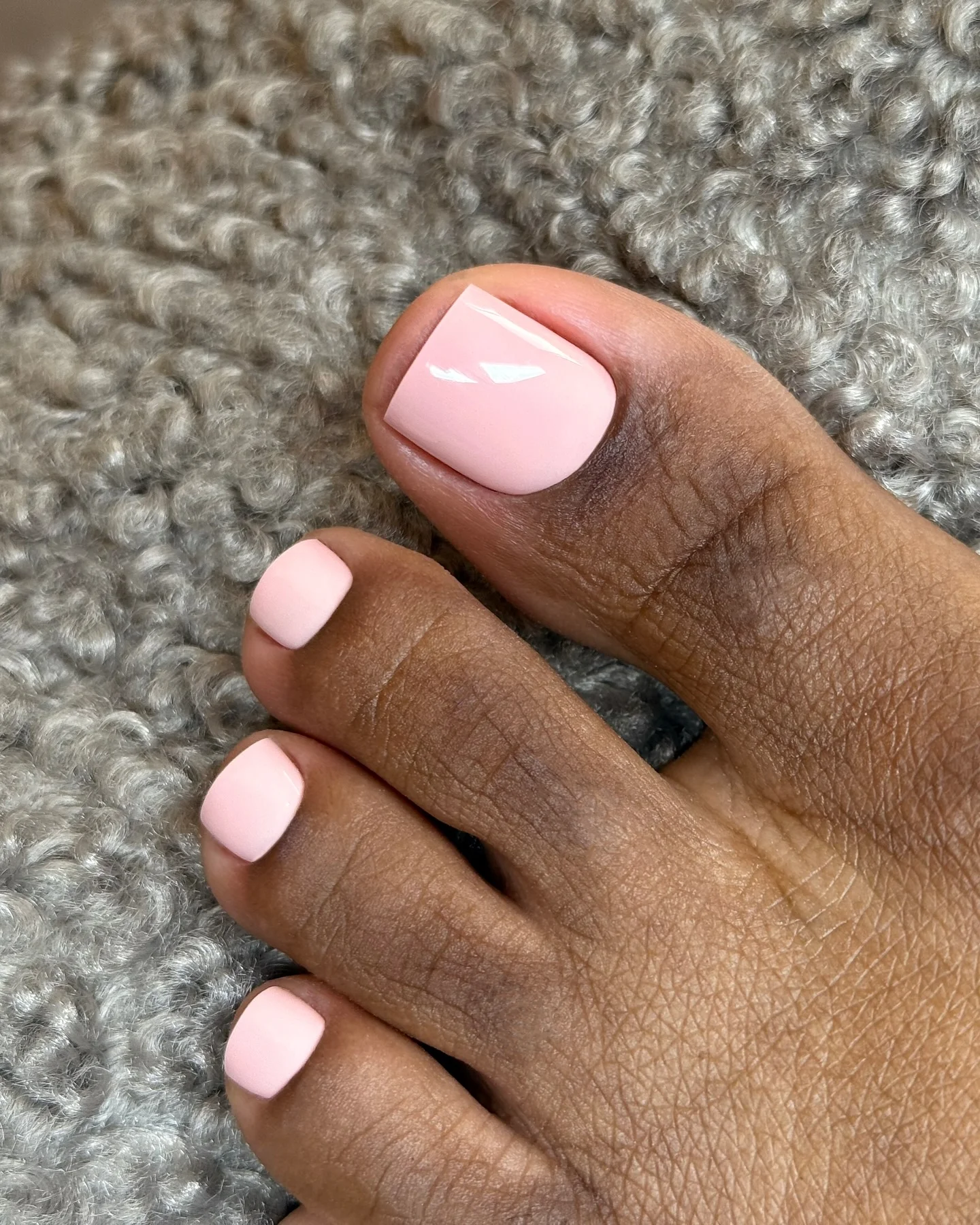 august pedicure nails ideas 2026 Soft Blush Pink for a Fresh and Feminine Finish