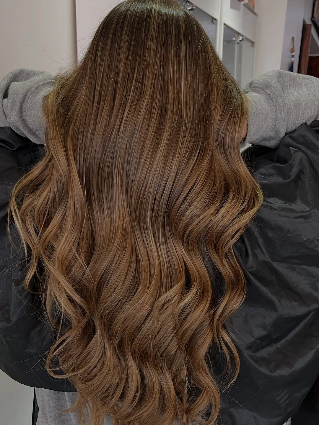 babylights hair ideas Glossy Chestnut Babylights with Seamless Warmth
