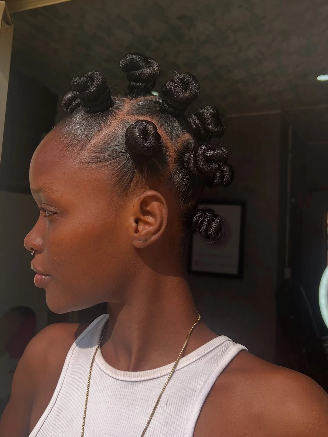 bantu knots hairstyles Classic Glossy Bantu Knots for Timeless Natural Hair