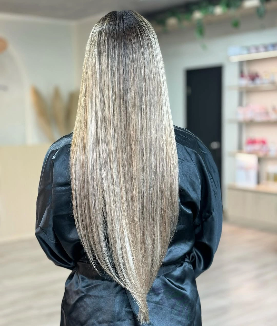 beige blond hair color Glass Beige Blonde with Ultra-Sleek Shine