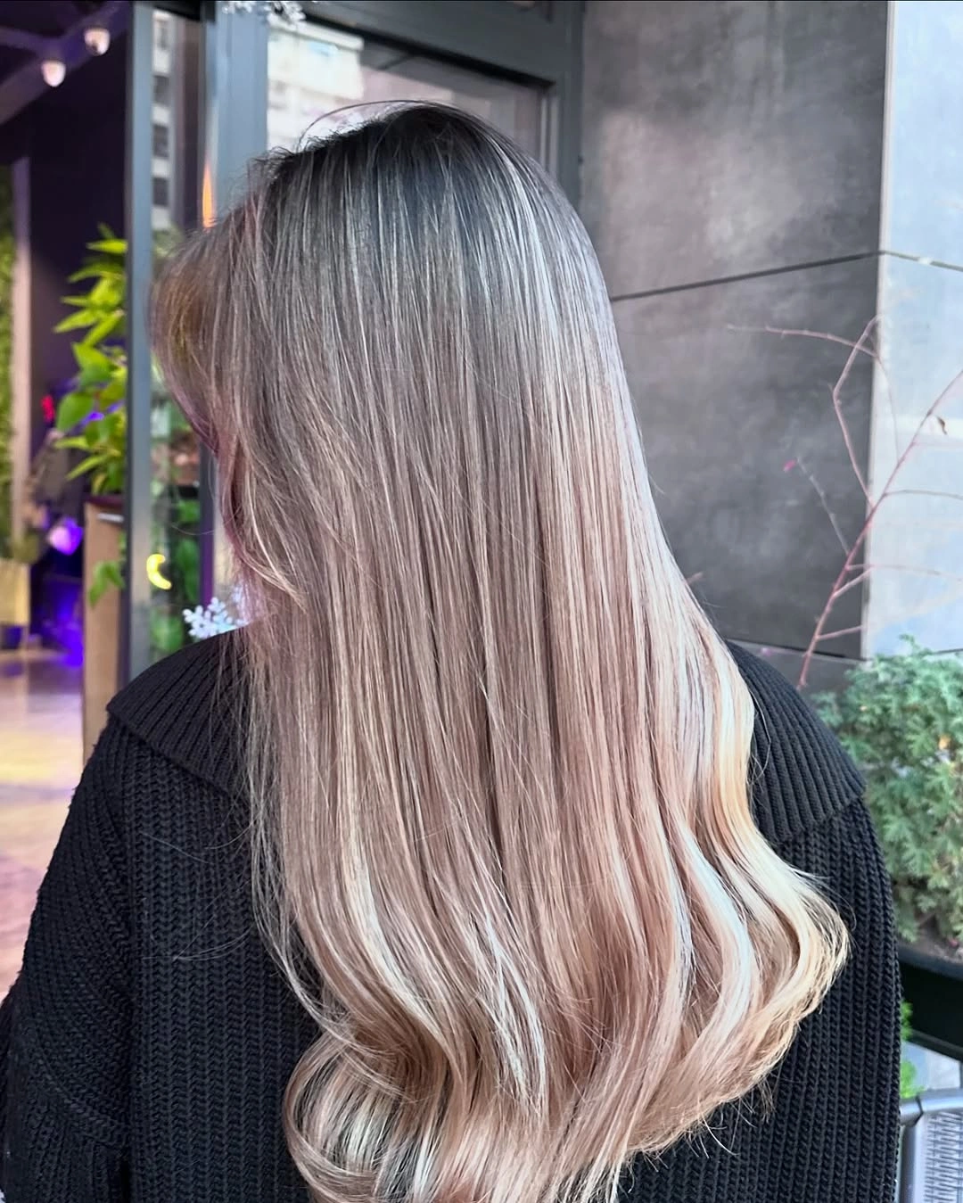 beige blond hair color Silky Beige Blonde with Glossy Vanilla Ends