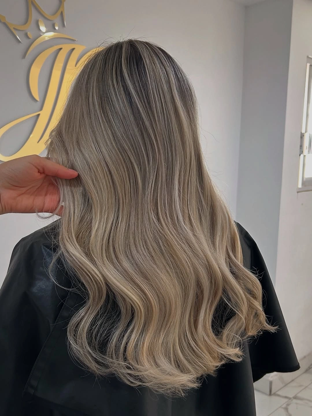 beige blond hair color Cool Sandy Beige Blonde with Airy Movement