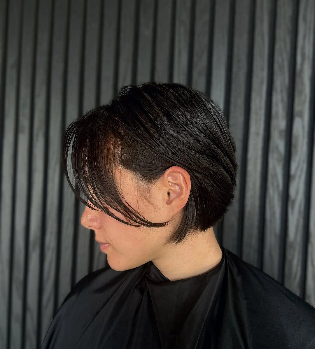 bixie haircut Sleek Precision Bixie With Dramatic Face-Framing Layers