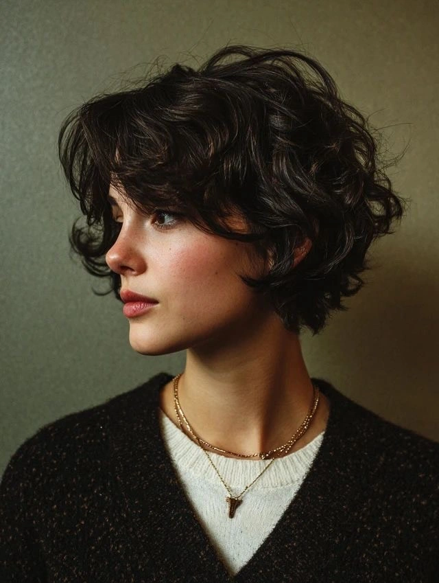 bobbed haircut for women Soft Textured French-Inspired Bob with Airy Waves