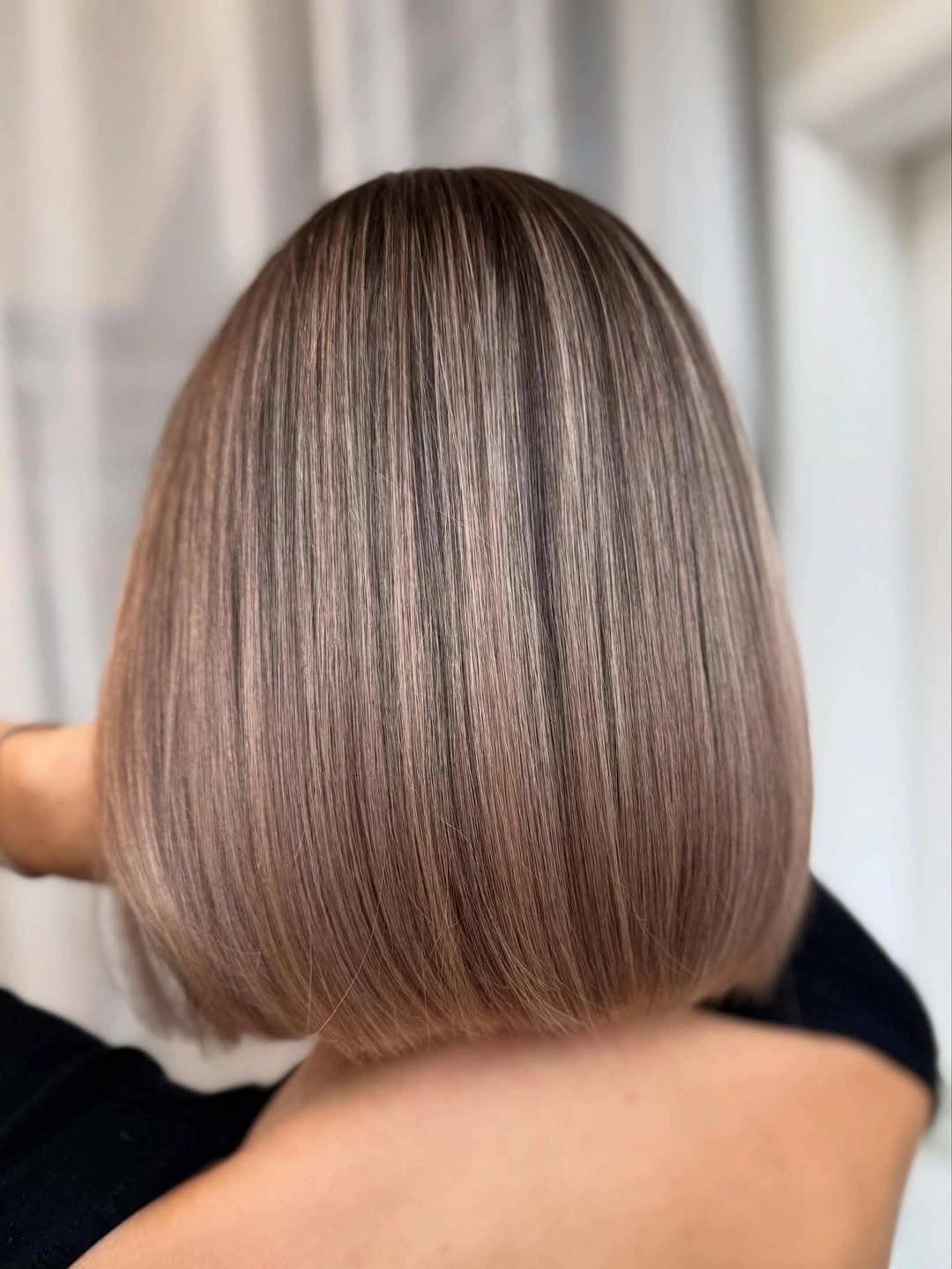 bobbed haircut for women Glass Hair Bob With Soft Natural Dimension