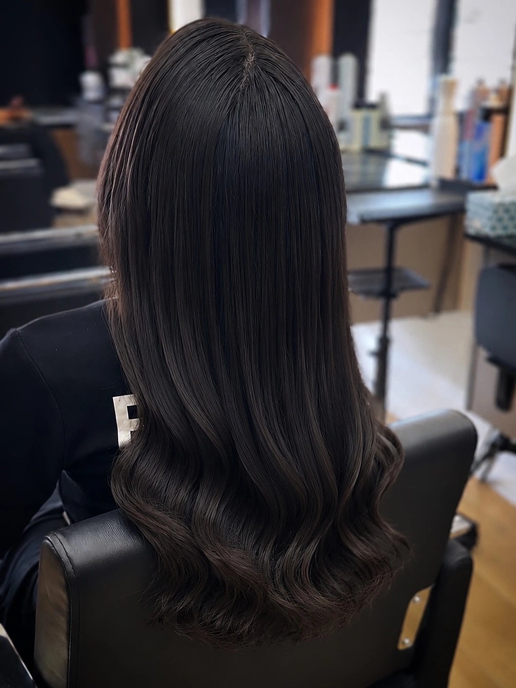 body waves hairstyle Glossy Espresso Body Waves with Seamless Polish