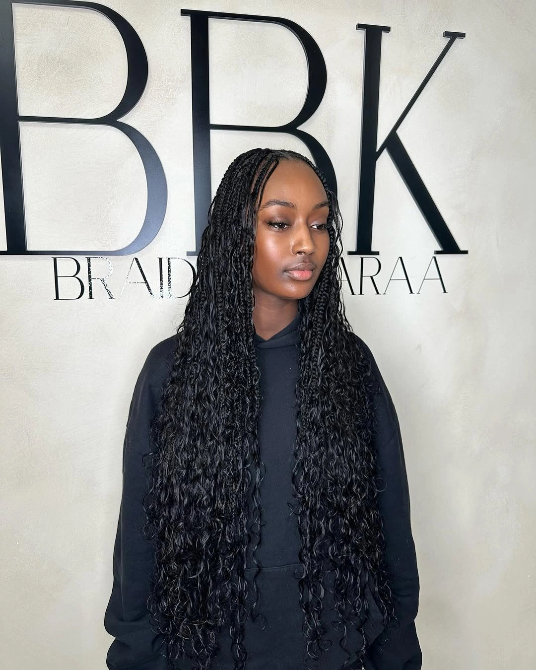 bora bora braids hairstyle Extra-Long Bora Bora Braids With Cascading Curly Ends