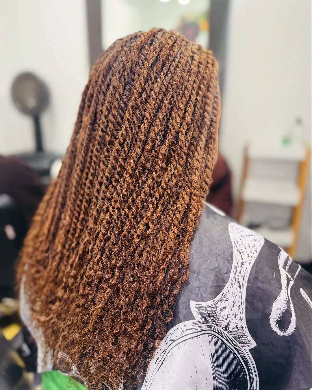 bora bora braids hairstyle Classic Micro Bora Bora Braids With Warm Brown Finish