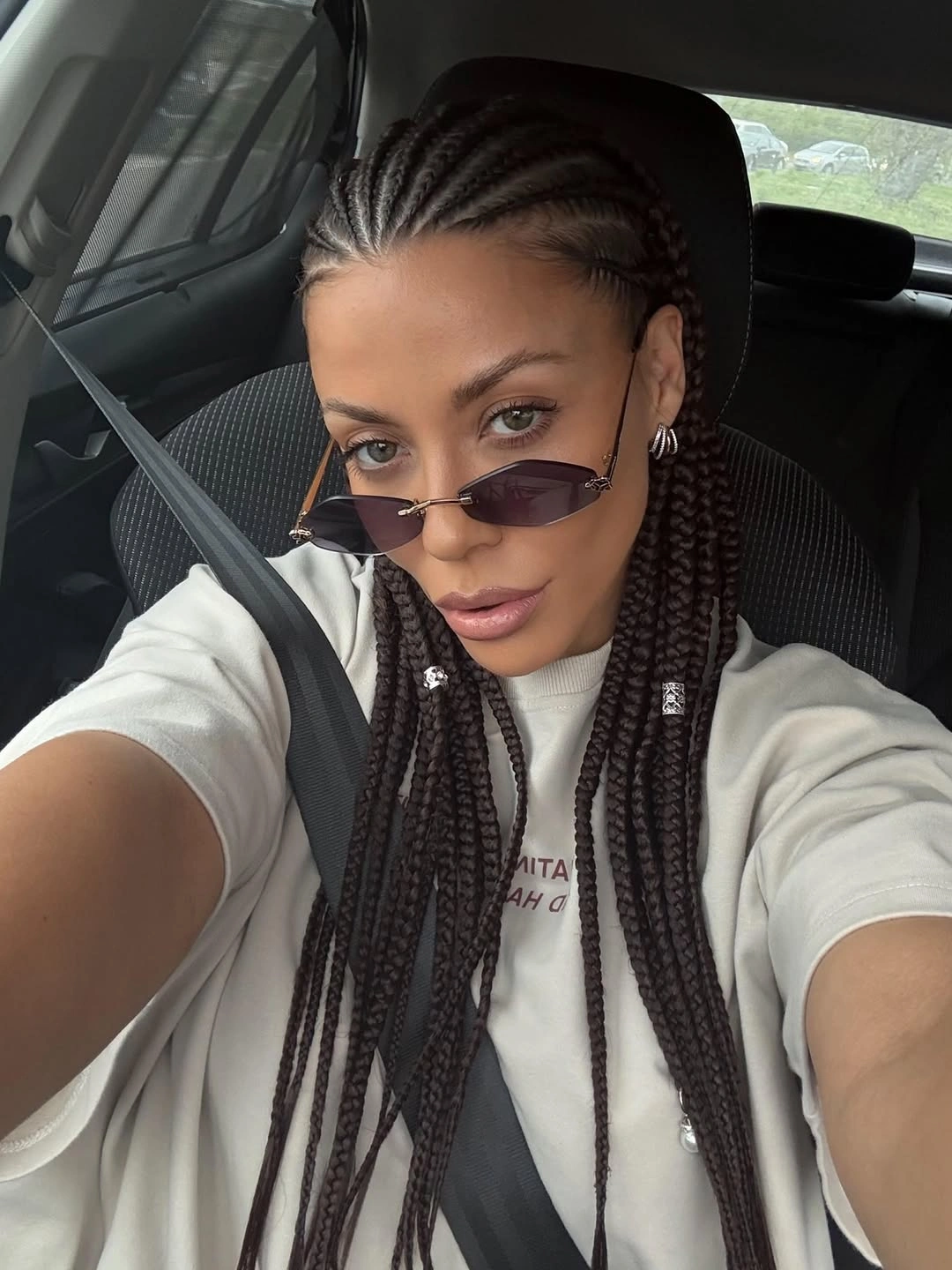 bora bora braids hairstyle Minimalist Straight-Back Braids With Modern Accessories