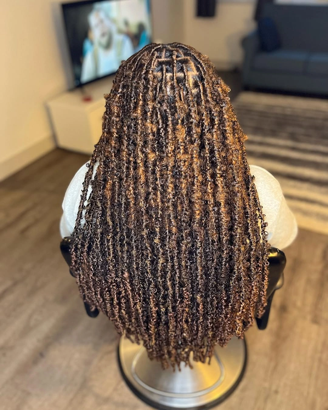 butterfly braids hairstyle Soft Butterfly Micro Twists With Natural Volume