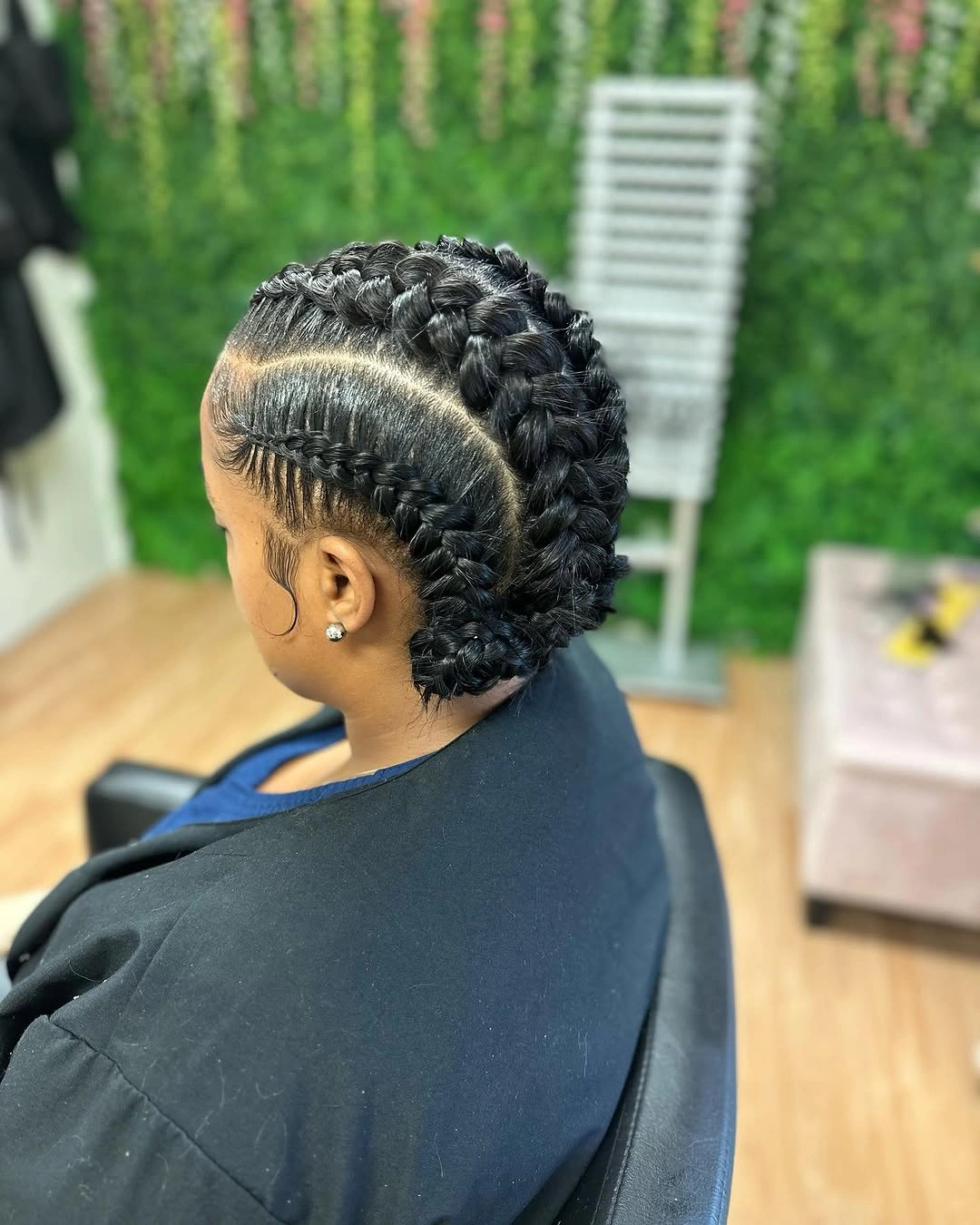 butterfly braids hairstyle Short Butterfly Braids With Sculpted Cornrow Details