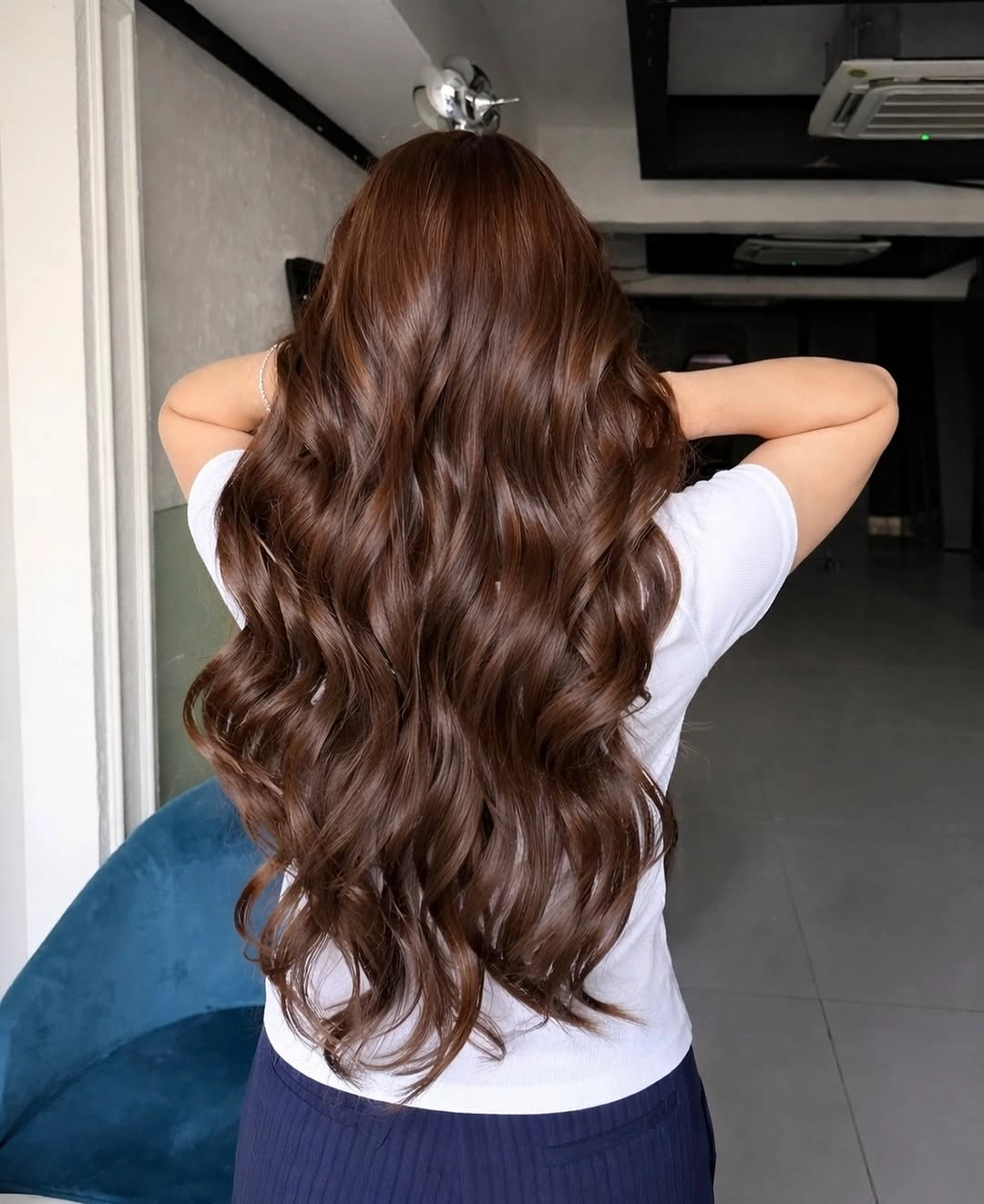 chestnut brown hair color Cinnamon Chestnut Waves With A Rich Warm Glow