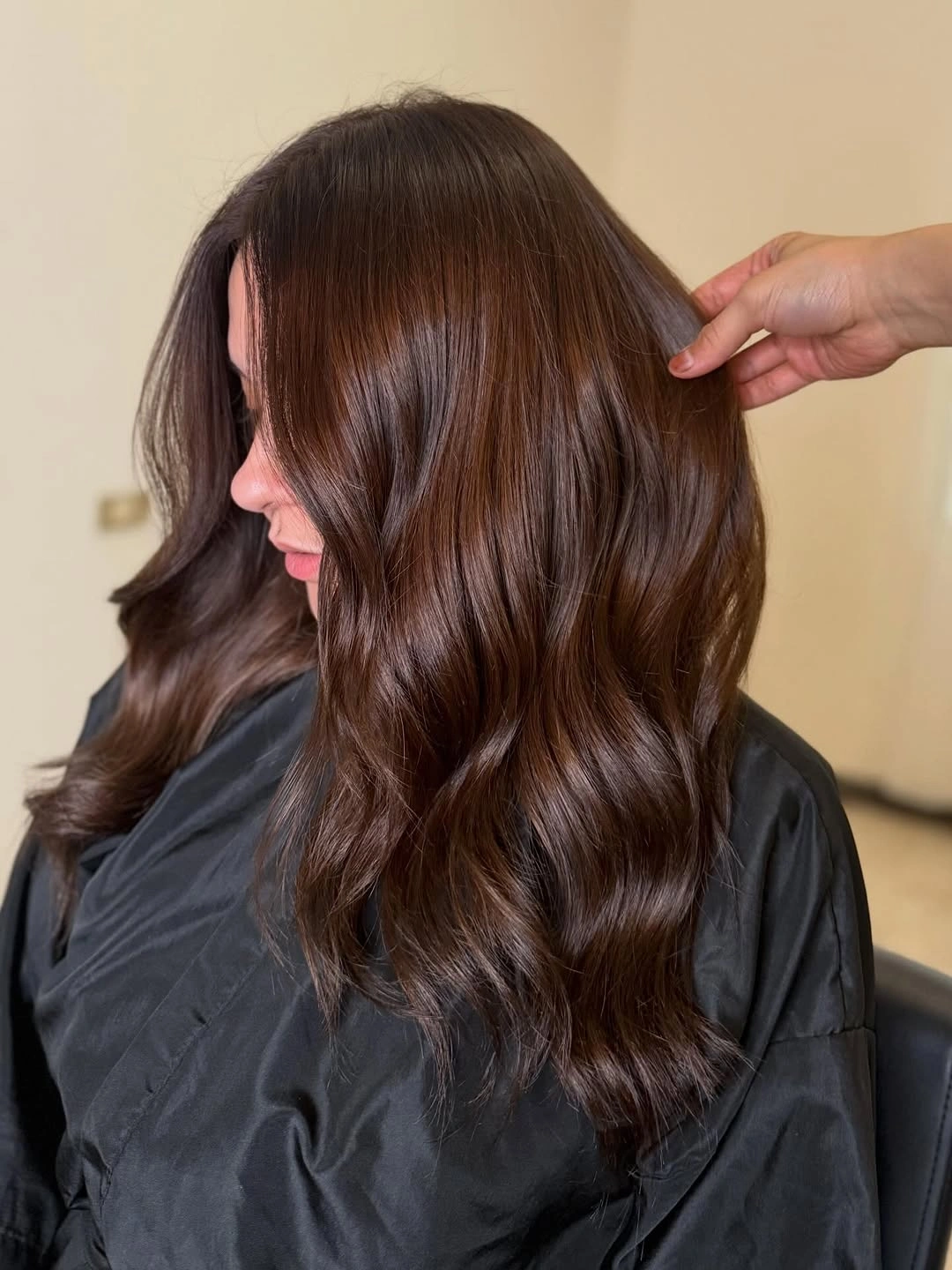 chestnut brown hair color Glossy Chocolate Chestnut With Salon Shine