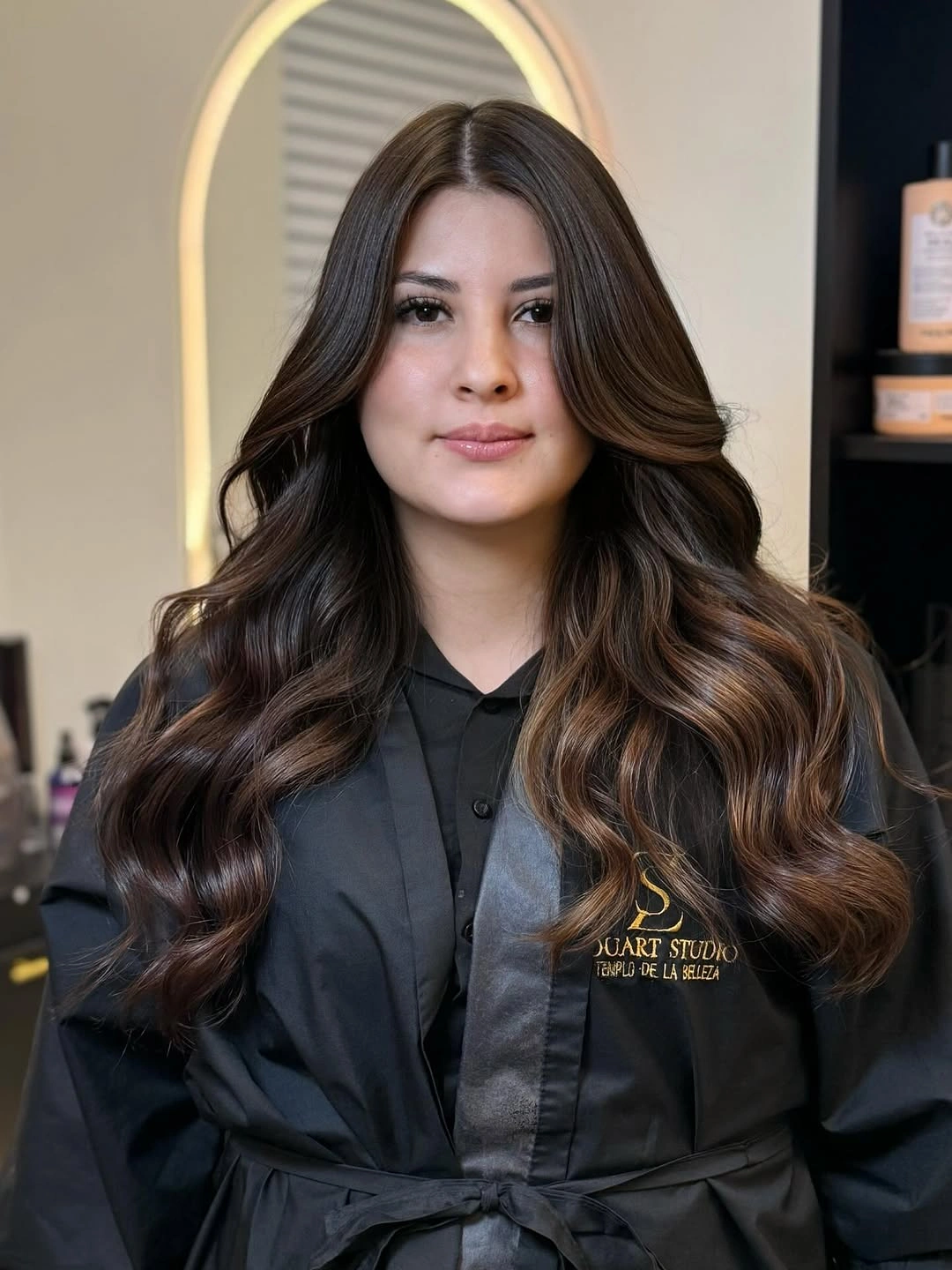 chestnut brown hair color Polished Chestnut Brunette With Soft Glam Waves