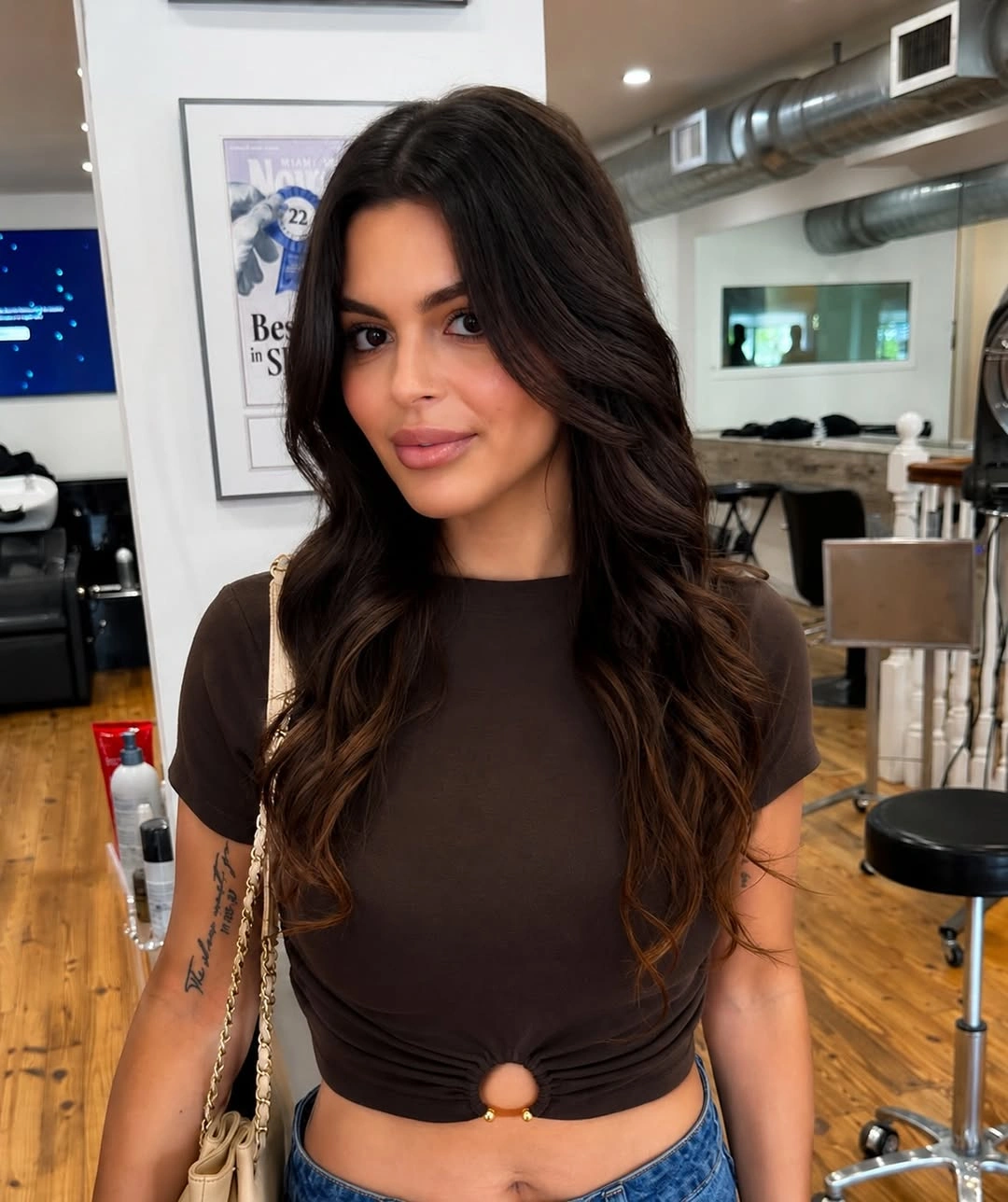 choppy medium layered hair Soft Romantic Waves With Long Layered Dimension