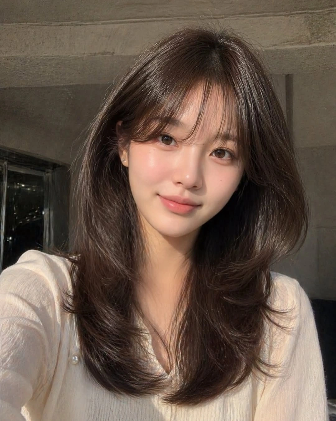 choppy medium layered hair Lightweight Medium Layers With Natural Everyday Texture