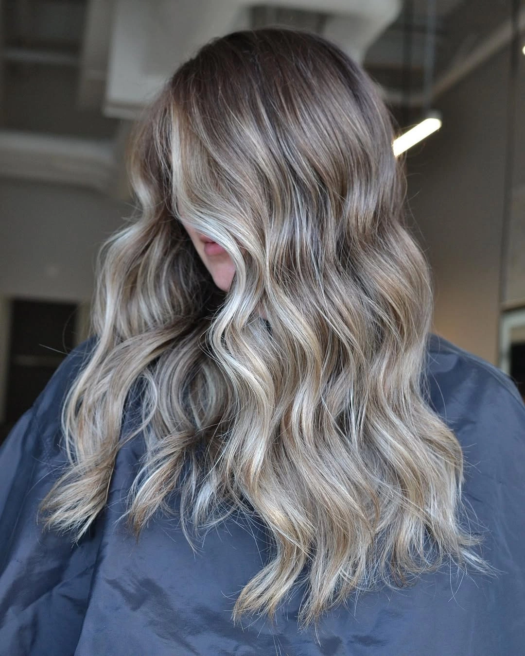 dirty blonde hair color Ash Beige Dirty Blonde With Soft Lived-In Waves