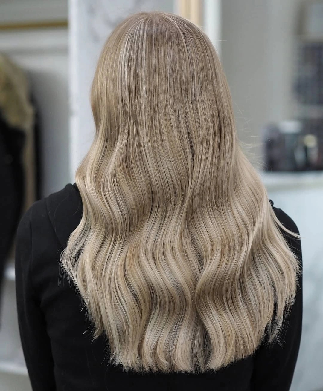 dirty blonde hair color Creamy Champagne Dirty Blonde With Silky Long Layers