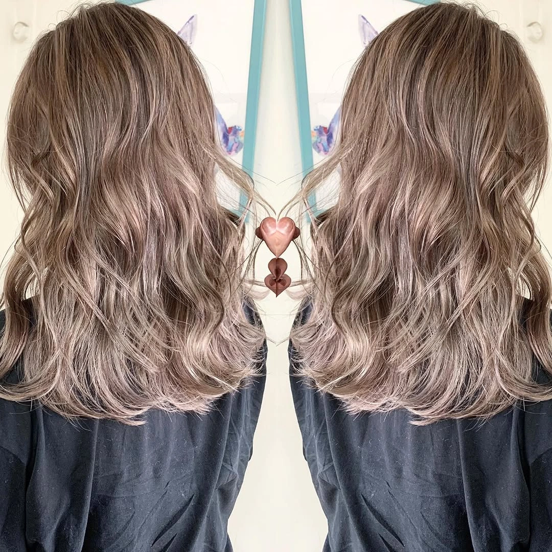 dirty blonde hair color Smoky Taupe Dirty Blonde With Soft Textured Waves