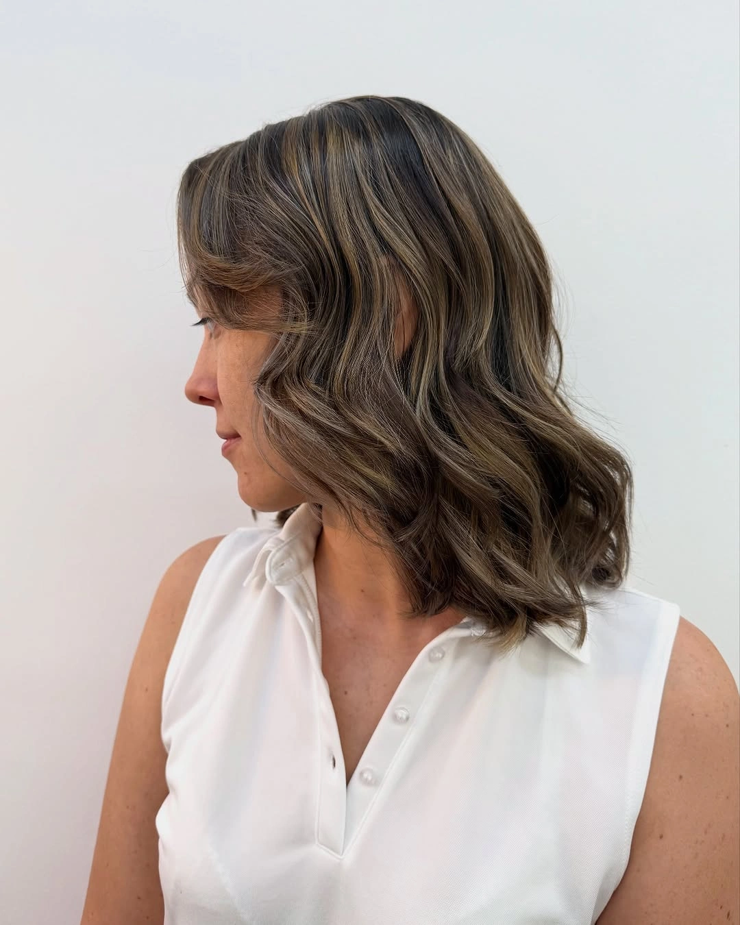 dirty blonde hair color Cool Mushroom Dirty Blonde Bob With Smoky Contrast