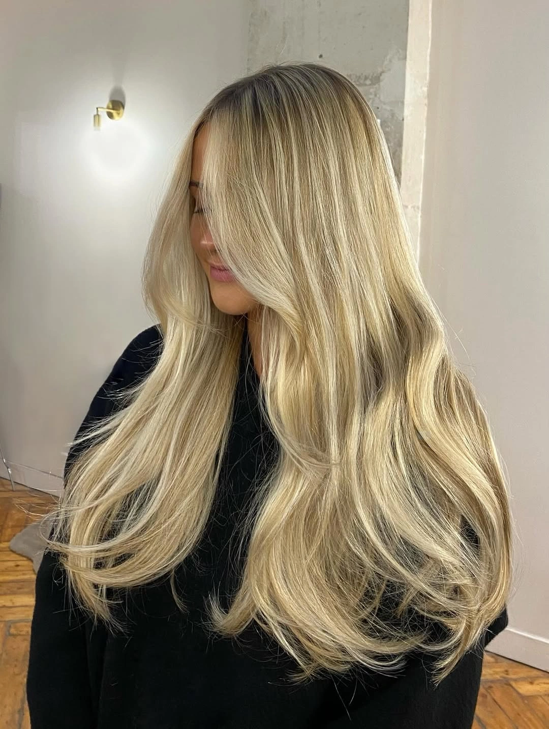 fall blonde hair colour 2026 Luxury Butter Blonde with Seamless Balayage