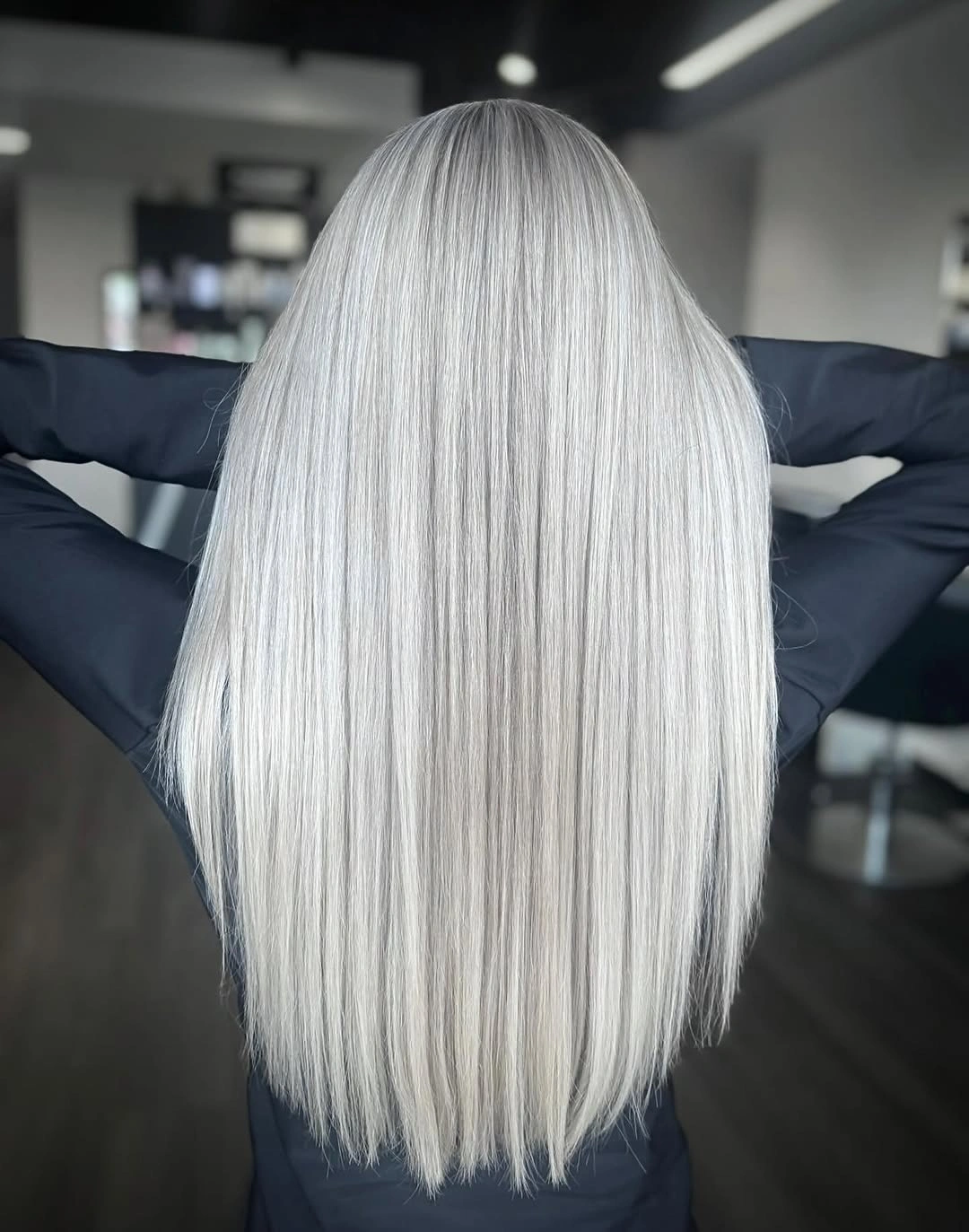 fall blonde hair colour 2026 Icy Pearl Blonde with Silky Glass Finish