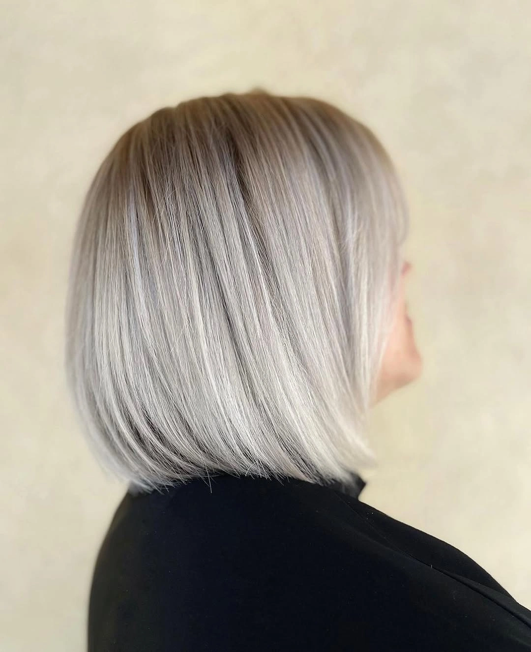 fall blonde hair colour 2026 Silver Champagne Blonde Classic Bob
