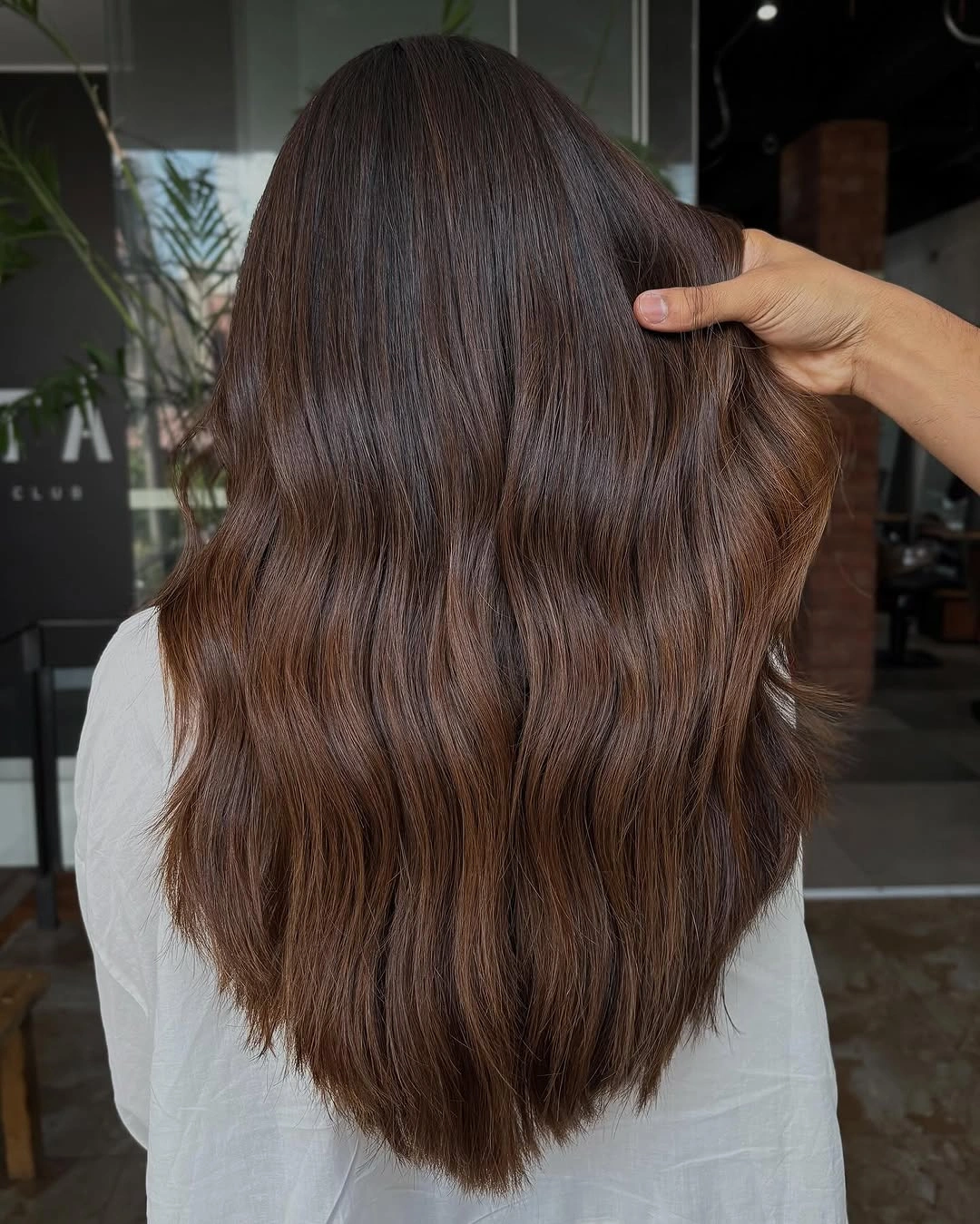 Fall brunette hair colour 2026 Mocha Brunette Layers Full Of Natural Movement