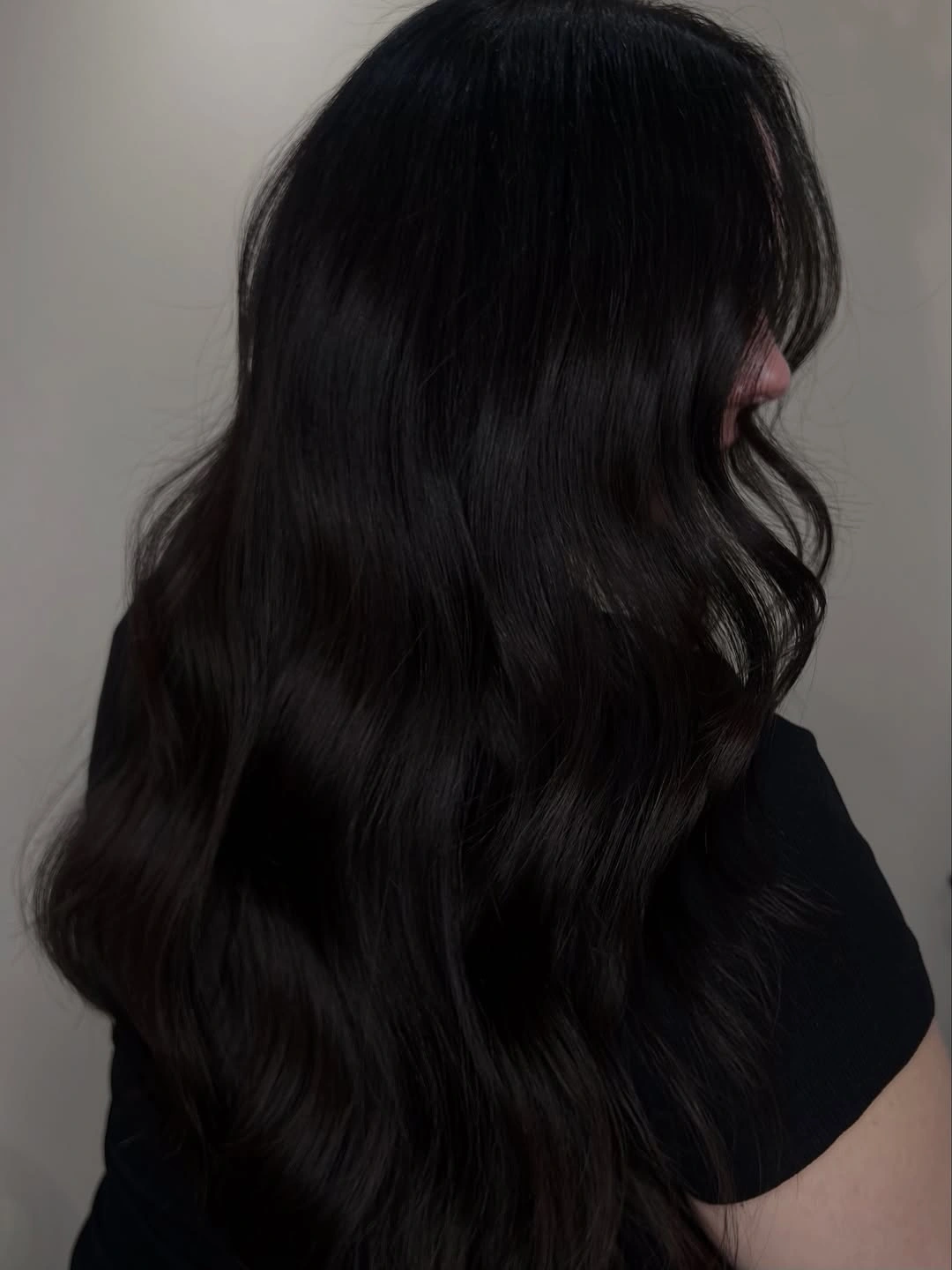 Fall brunette hair colour 2026 Classic Raven Brunette That Never Goes Out Of Fashion