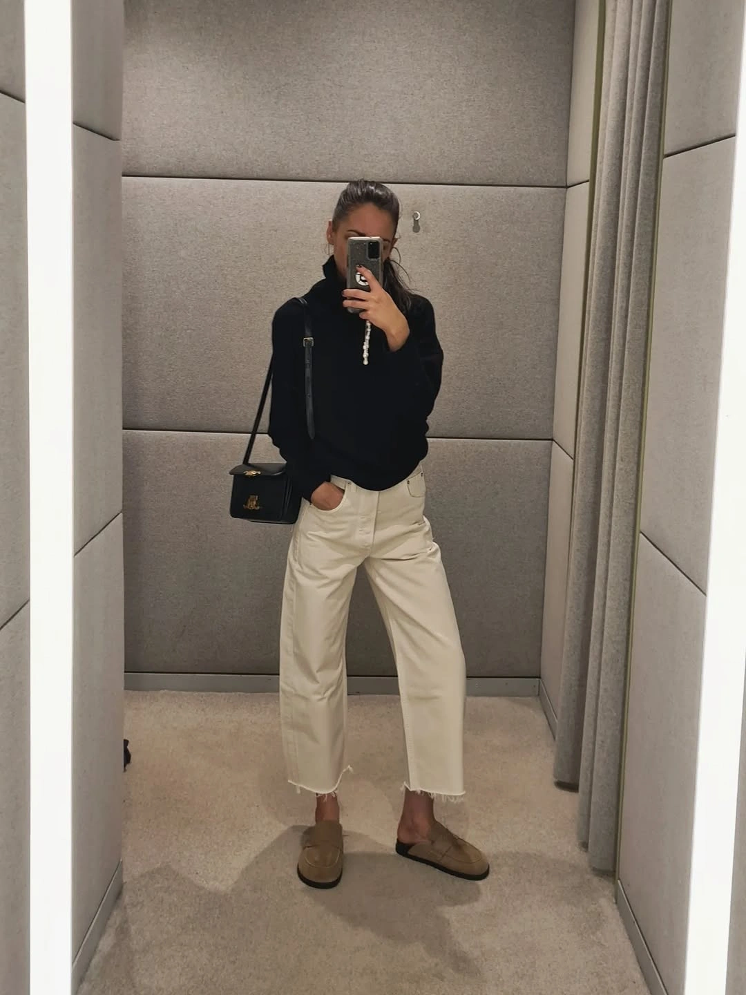 fall classy outfits women 2026 Minimal Black and Ivory That Never Goes Out of Style